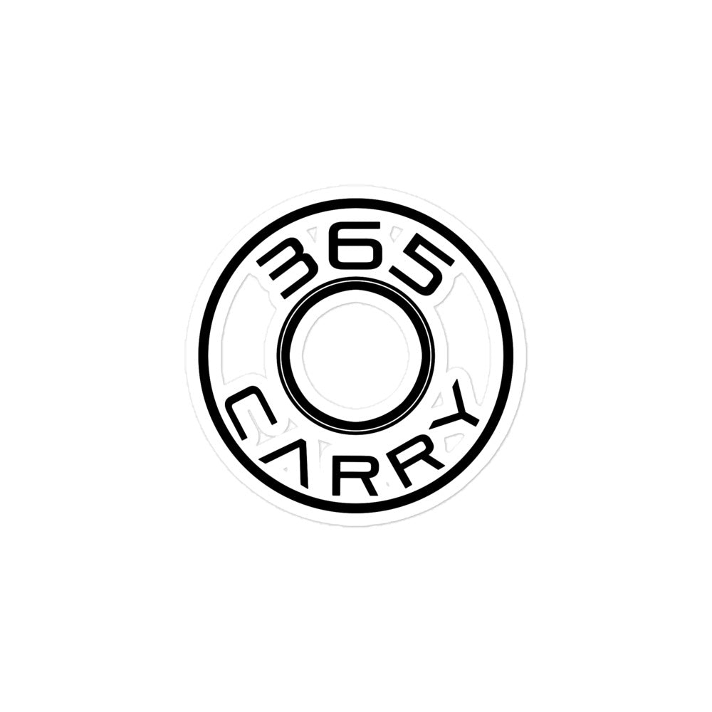 3x3 365Carry logo on die-cut Sicker