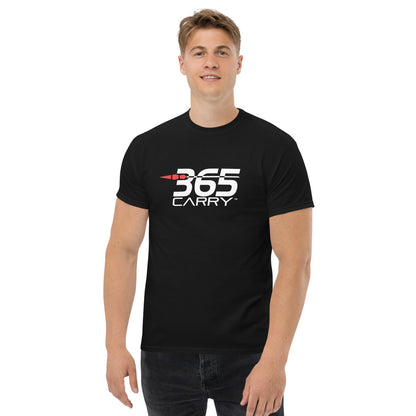 Man wearing T-Shirt with 365CARRY logo black