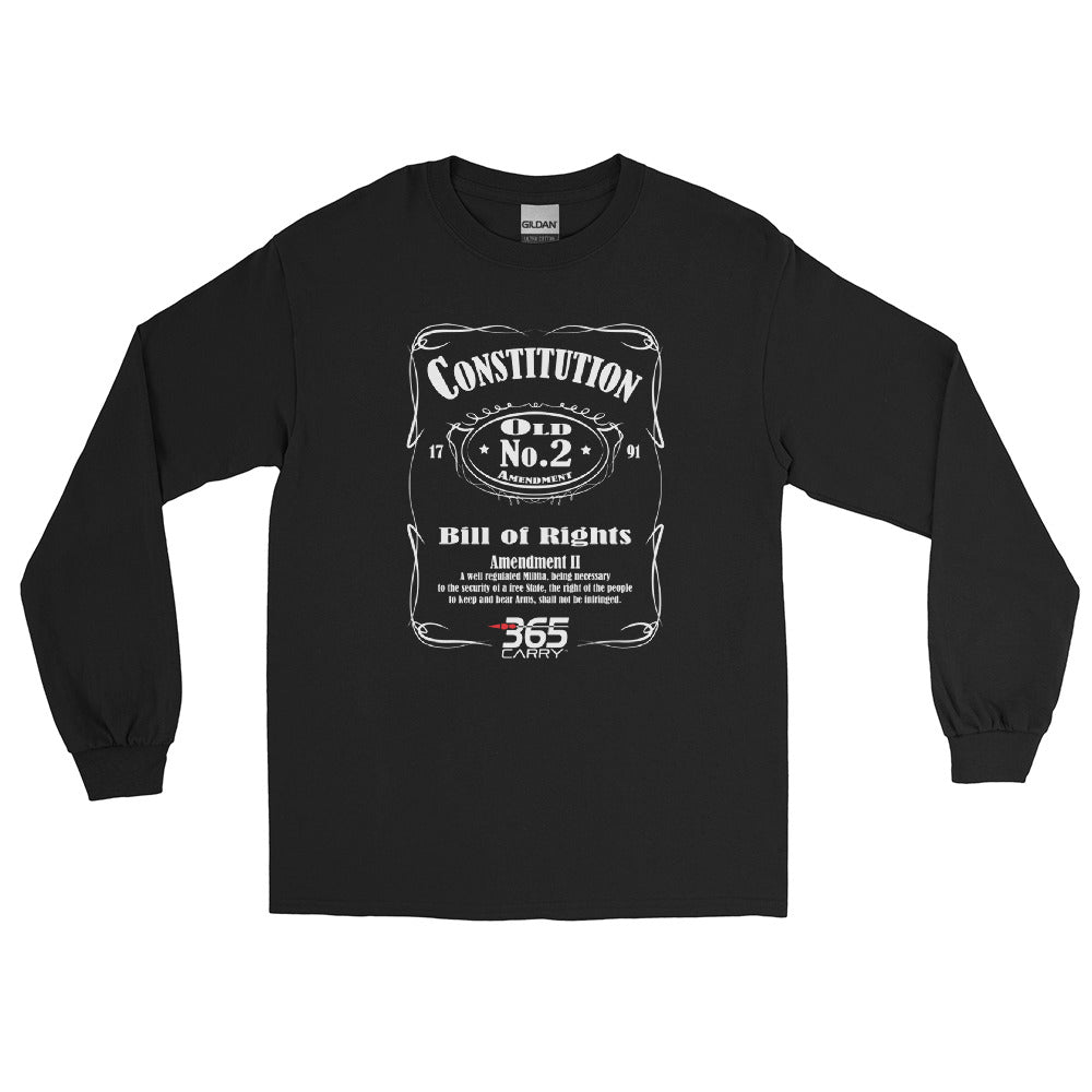 long sleeve t-shirt 2nd amendment JD, black.