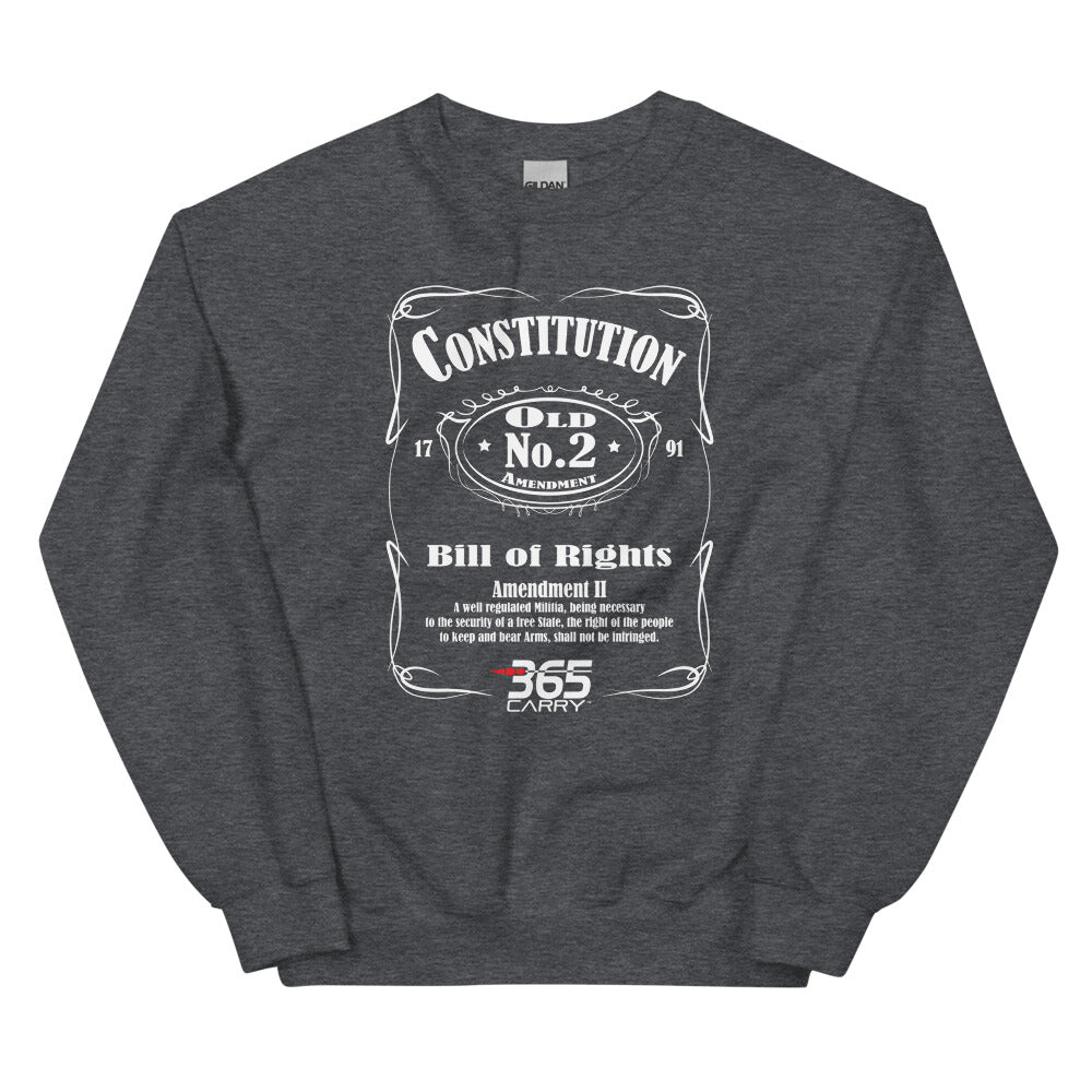 Dark Heather Grey 2nd Amendment JD sweatshirt
