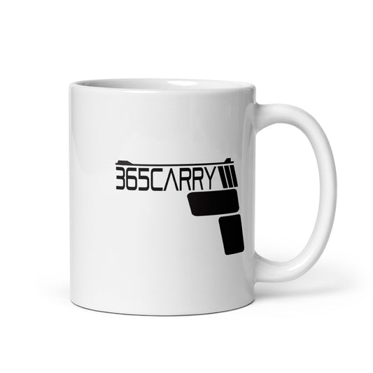 White glossy mug